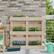 Fioriere per Euro pallet 24 pcs Verde 36 x 13,5 x 9,5 cm