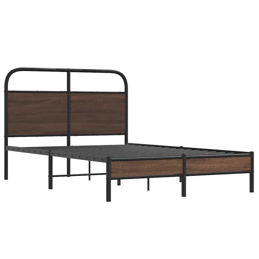 Giroletto senza Materasso Rovere Marrone 135x190 cm Truciolato 4100463