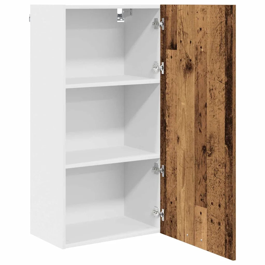 Armadio pensile Legno Antico e Bianco 50 x 31 x 100 cm