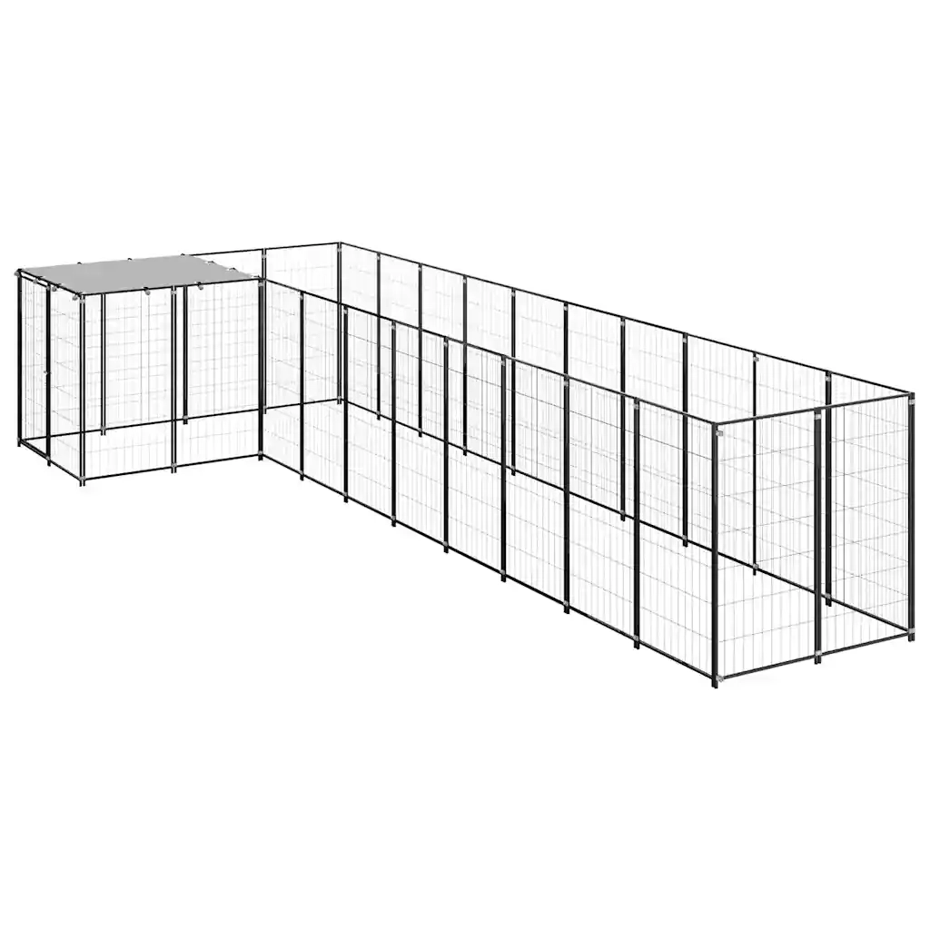 Gabbia per Cani Nera 7,26 mÂ² in Acciaio   cod mxl 52720