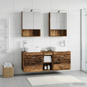 Set di mobili per il bagno 5 pcs Legno antico 3406765