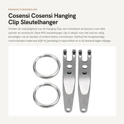 Sostegno per chiavi - Materiale in acciaio inossidabile - Fermo solido - Clip multifunzionale - Peso leggero - Protezione contro la ruggine - Clip per chiavi