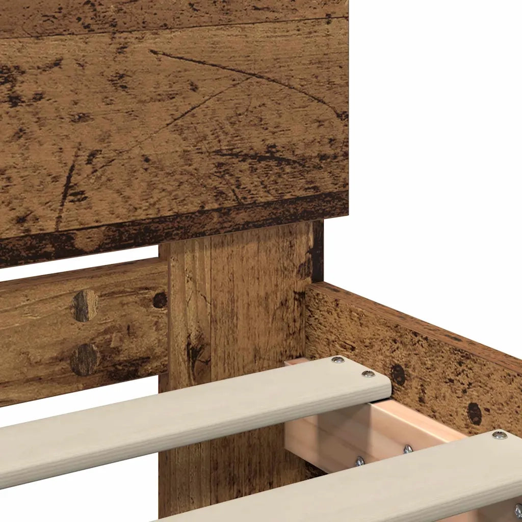 Struttura del letto-Giroletto Legno vecchio 75 x 190 cm Legno multistrato 403326