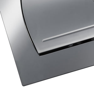 Placca duo cromo lucida per cassetta incasso liv