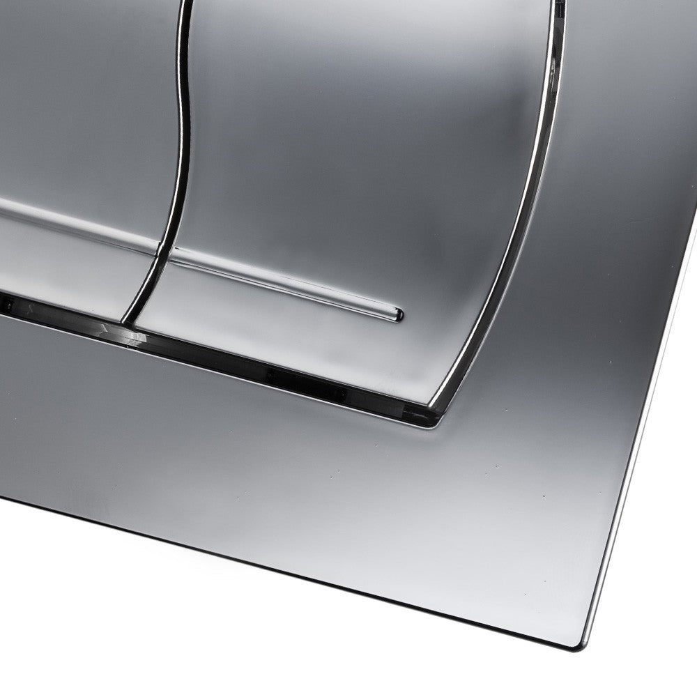 Placca duo cromo lucida per cassetta incasso liv