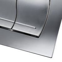 Placca duo cromo lucida per cassetta incasso liv