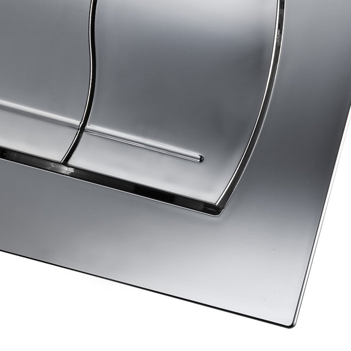 Placca duo cromo lucida per cassetta incasso liv