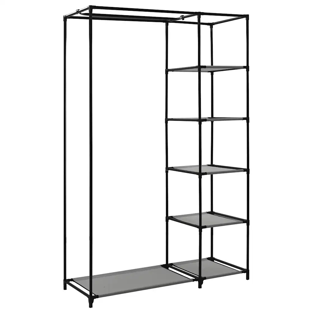 Armadio Pieghevole Grigio 110x45x175 cm in Tessuto CFW9927438