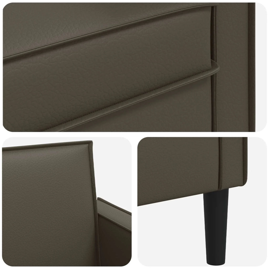 Poltrona XL Marrone Similpelle 42043520