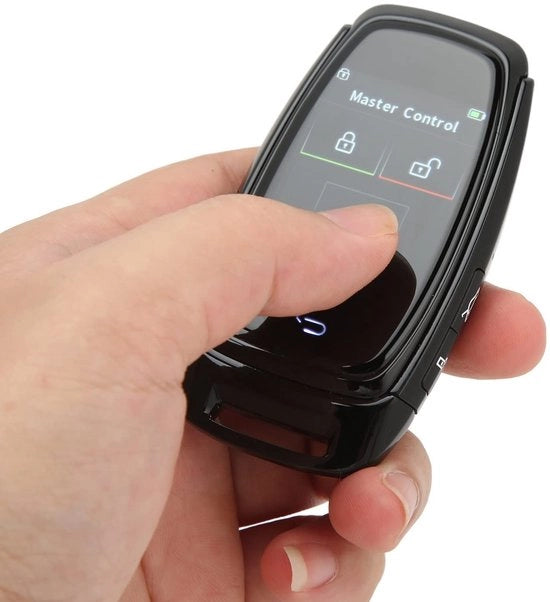 Sistema di Accesso Chiaveless Auto - Display LCD Sottile - Accesso Comodo - Nero - Per Modelli di Avvio con Un Solo Bottone - Finestra Anticrollante Automatica -