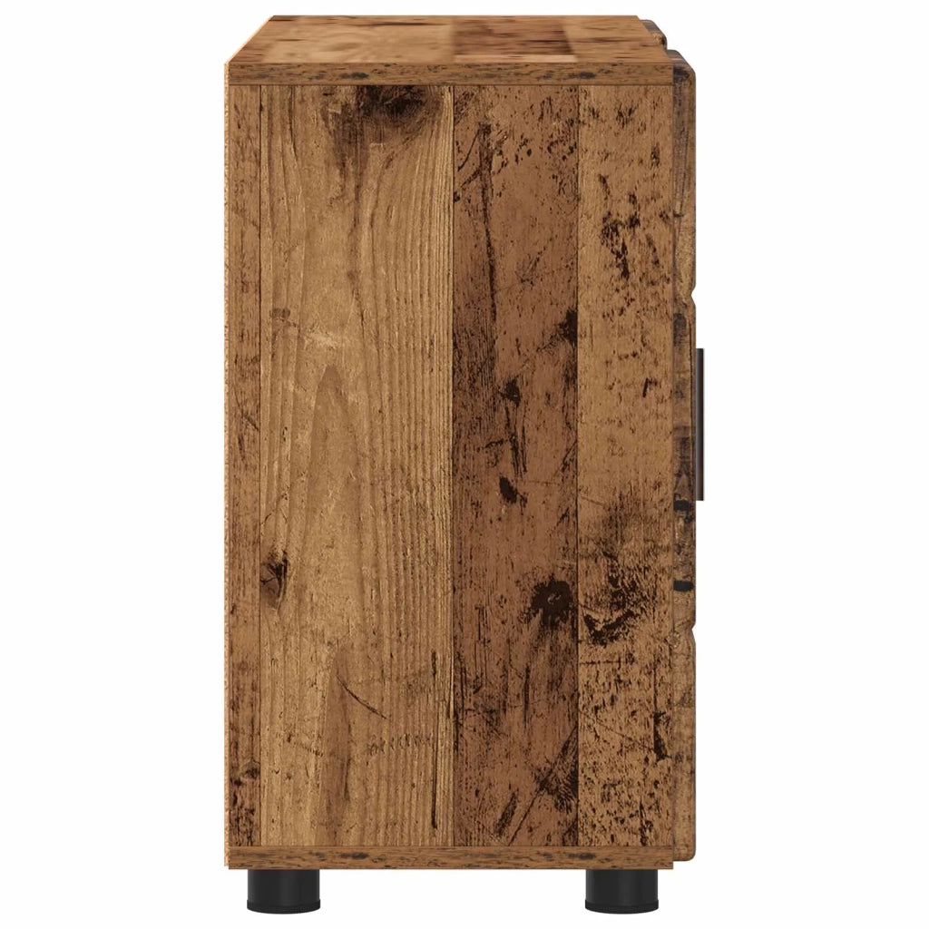 Credenza con porta FLORIN Legno vecchio 88,5 x 30,5 x 55,5 cm 880299