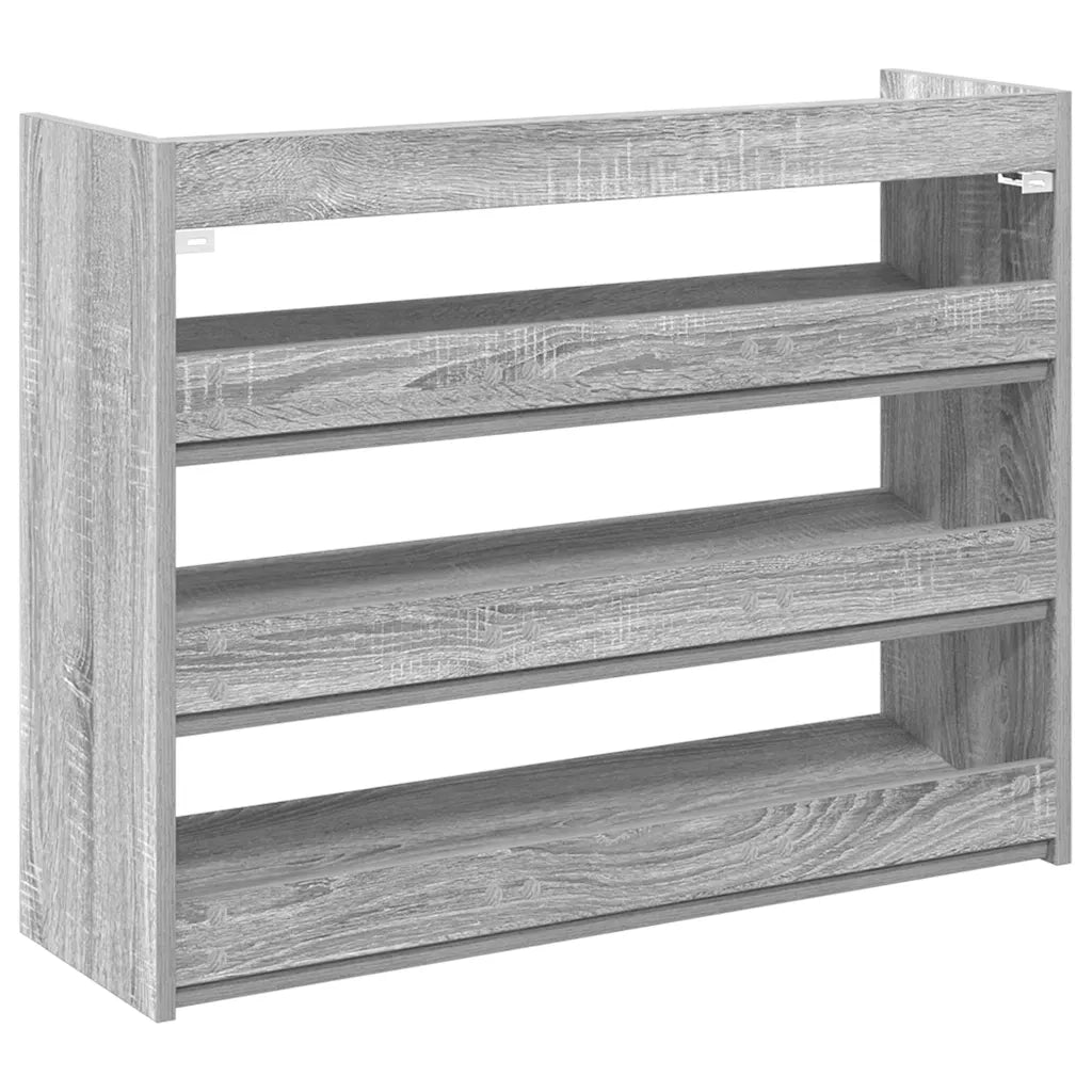 Scarpiera Grigio Sonoma 80x25x62 cm in Legno Multistrato 859919