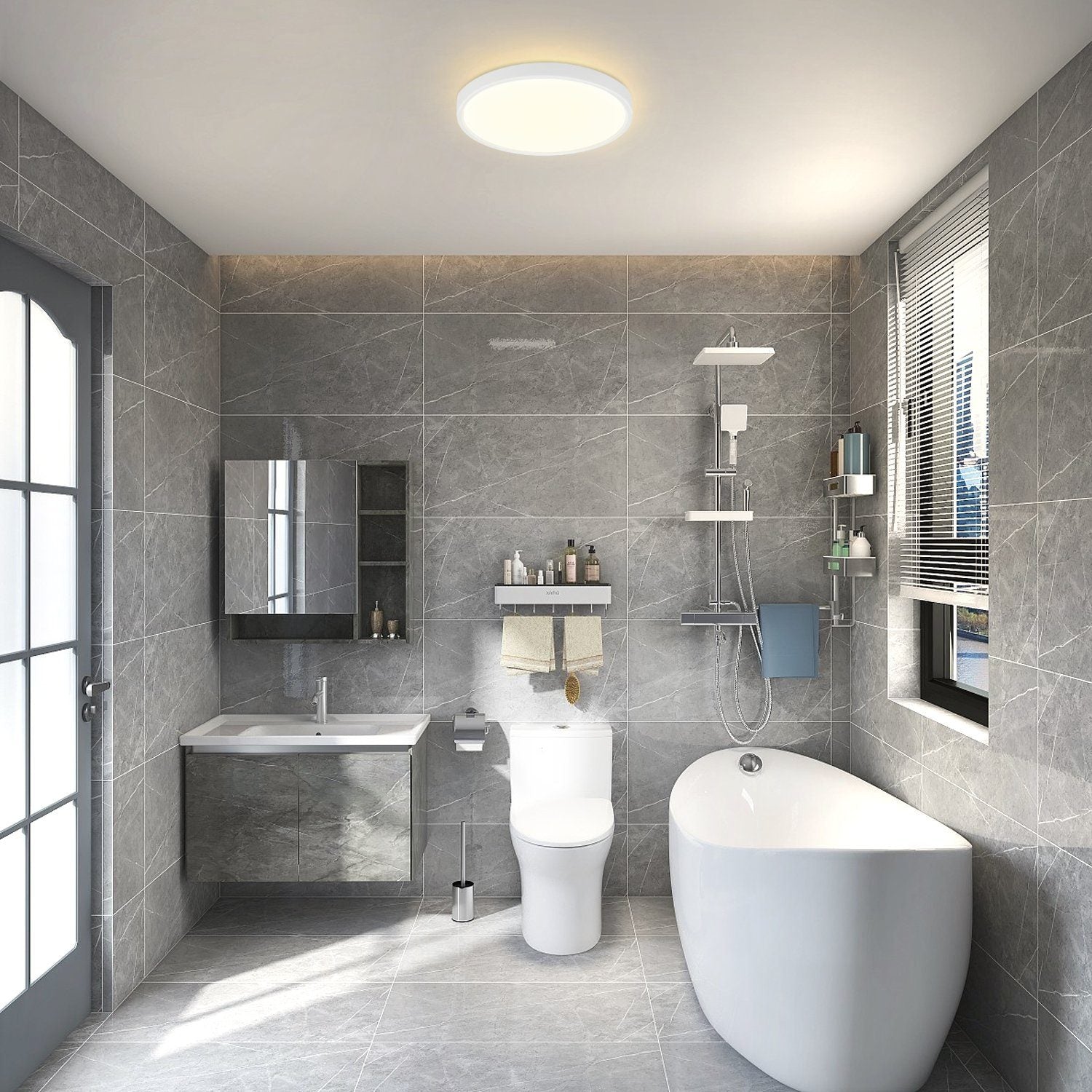 ZMH Lampada da soffitto plafoniera LED 22cm per camera letto