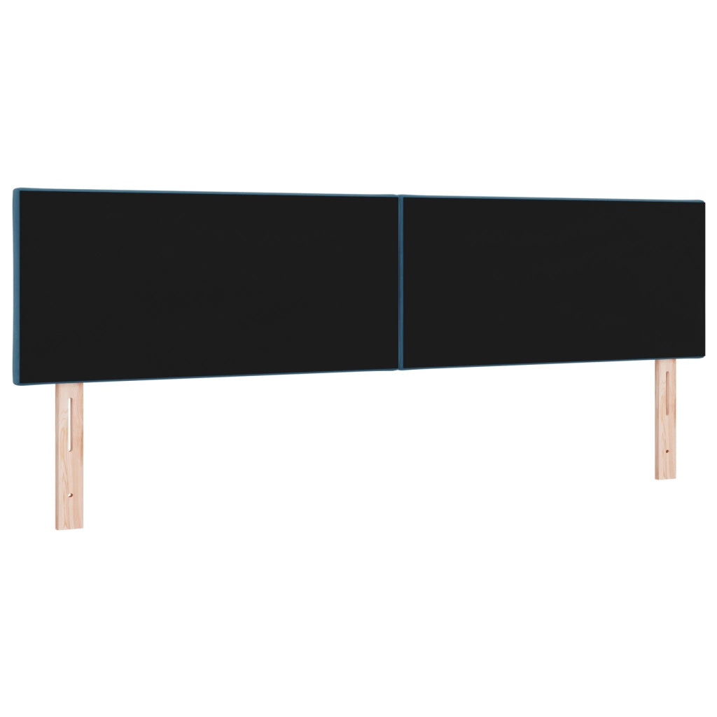 Testiera  Design a Blocchi Diamante Blu Scuro 180 cm in Velluto