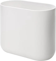 Vas da spazzatura per bagno o cucina in plastica - Bianco - Design moderno