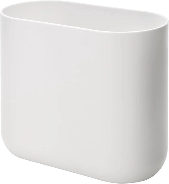 Vas da spazzatura per bagno o cucina in plastica - Bianco - Design moderno
