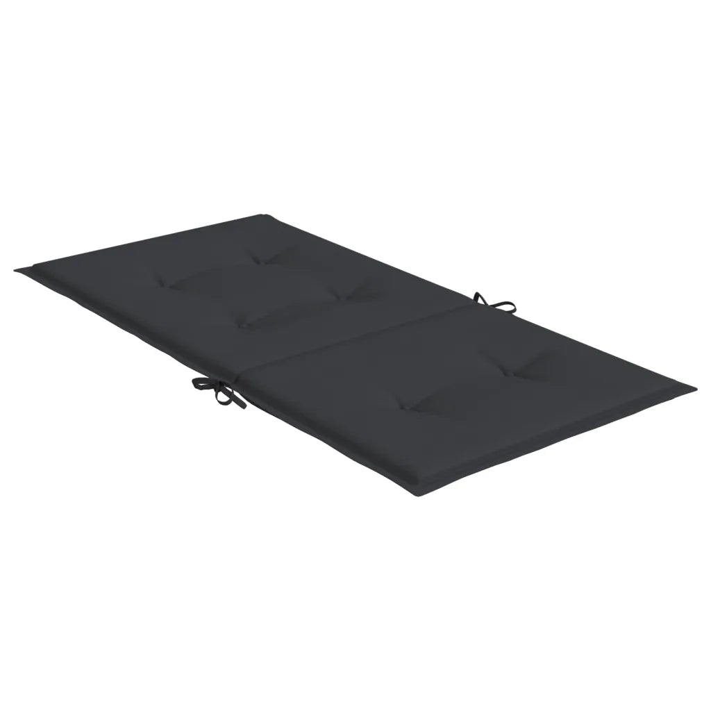 Cuscini per Sedia 4 pz Neri 100x50x3 cm in Tessuto Oxford 47561
