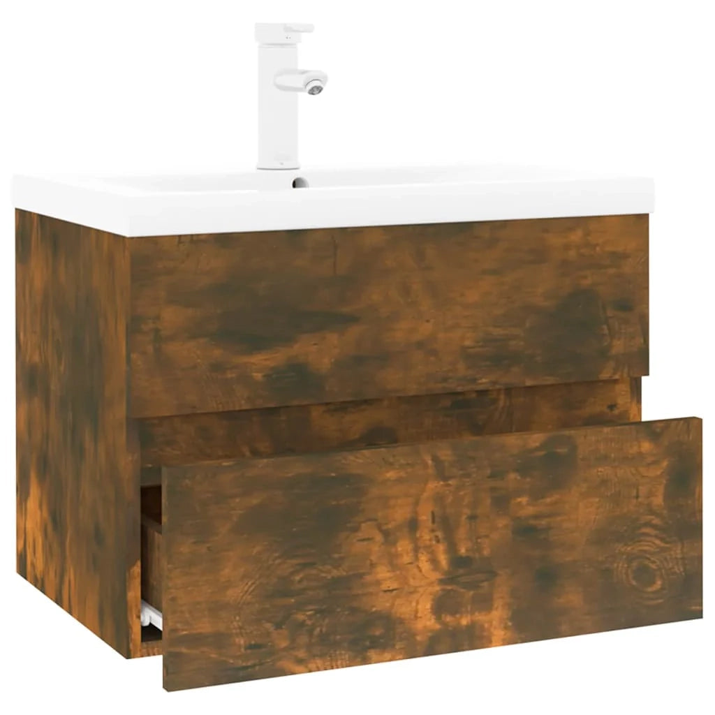 Mobile lavabo 60 x 38,5 x 45 cm con vasca integrata legno ingegnerizzato rovere fumé 02_0006875