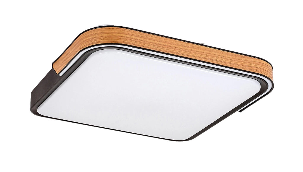 Plafoniera LED RGB Rabalux Arild 50cm 48W nera con telecomando