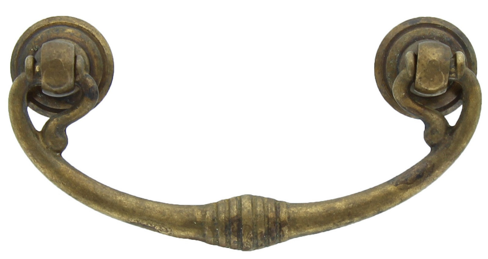 maniglia antichizzata art.03027 mm.82x40 ottone antico cod:ferx.26060