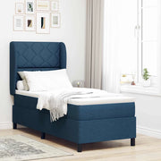Letto a molle con materasso Blu 80 x 200 cm Tessuto 3340598