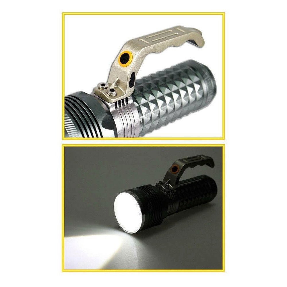 Trade Shop - Torcia Tattica 1 Led Cree Con Zoom Ricaricabile Emergenza A Batterie 1820 -