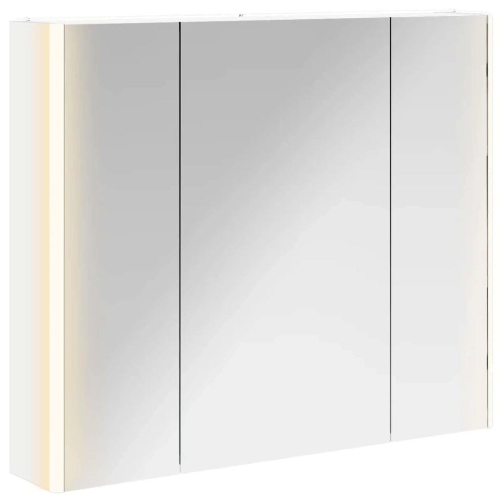 Mobiletto per specchio da bagno Bianco 83,5 x 15,5 x 70 cm