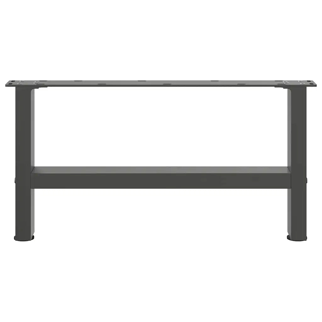 vidaXL Gambe per Tavolino da Caffè Antracite 2 pz 60x(30-31) cm Acciaio