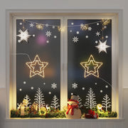 Luci di Natale Stella Silhouette 2 pz 50 LED Bianco Caldo 4019595