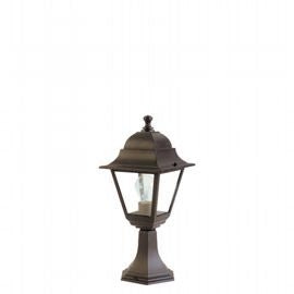 Lampada da esterno in alluminio pressofuso con diffusori in vetro trasparente - Altezza max 170mm nero