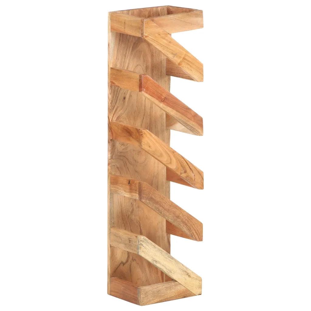Portavino da 5 Bottiglie in Legno Massello di Acacia 321626