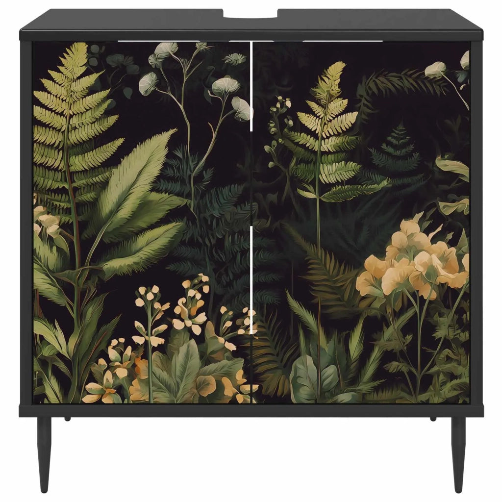 Mobile da Bagno RHENEN Rovere Nero 60 x 40 x 61 cm 8007409
