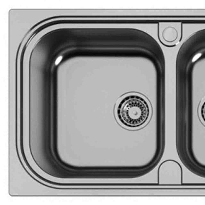 Lavello inox alien 3 basket 2v 116x50 sx