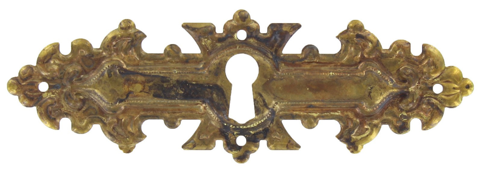 bocchetta antichizzata art.30692 mm.114x38 ottone antico cod:ferx.26075