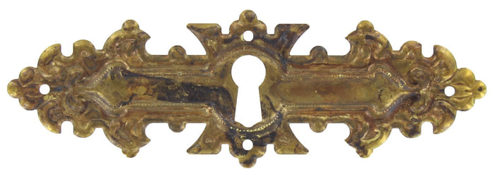 bocchetta antichizzata art.30692 mm.114x38 ottone antico cod:ferx.26075