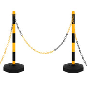 Set di Pali Stradali con Catena in Plastica di 10 m cod mxl 59152