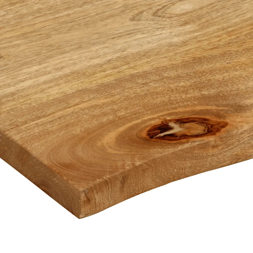 Piano Tavolo Bordi Vivi 60x60x2,5 cm in Legno Massello di Mango 370450