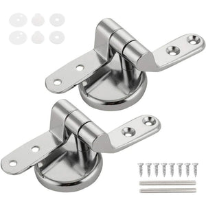 2 cerniere di ricambio in acciaio inox per sedile wc.