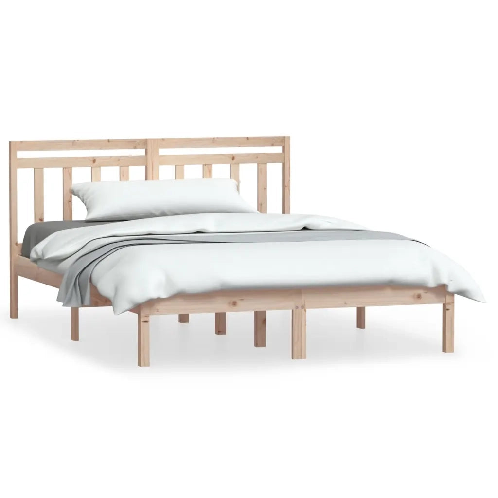 Giroletto-Struttura Letto in Legno Massello di Pino 140x190 cm 263402