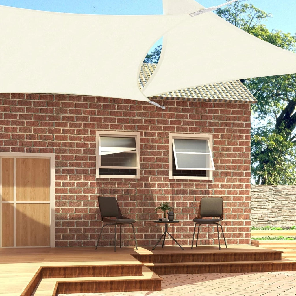 Tenda a Vela Ombreggiante Parasole Protezione HDPE Raggi UV 95% per Esterno Giardino per Esterno, Giardino e Terrazza, Piscina
