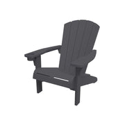 Sedia Poltrona da Giardino Alpine Adirondack Graphite 80,5 x 92 x 100,5 cm