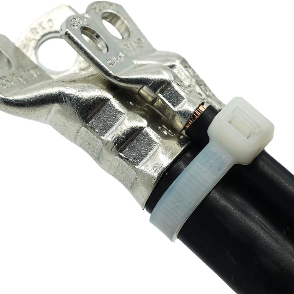 Raytech fascette per cablaggio in nylon autoestinguente confezione da 100 pezzi *** colore bianco, dimensioni 2,6 x 1...