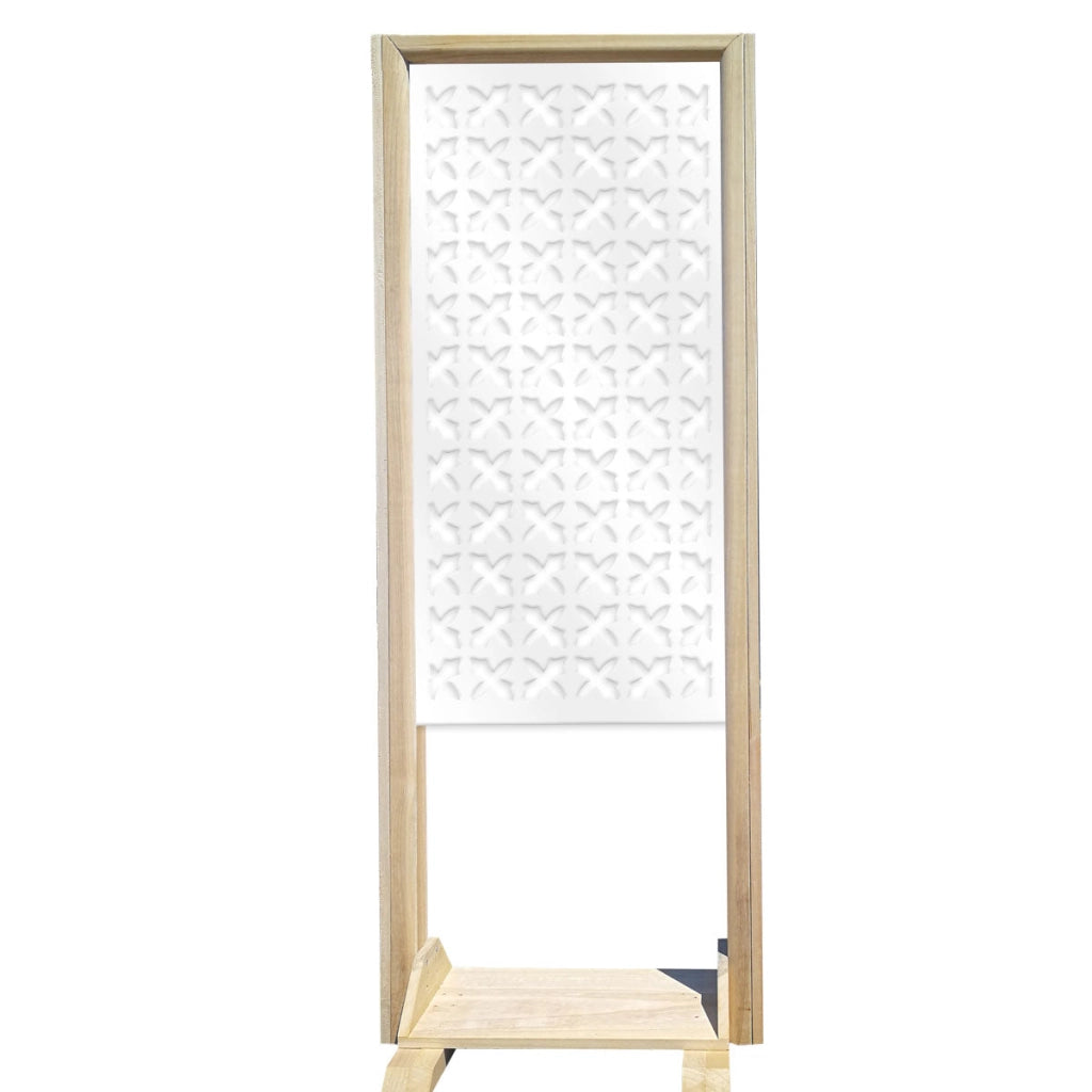 CRUSADES - Separè - Paravento modulabile - 70x190cm - in Legno e PVC Colore: bianco