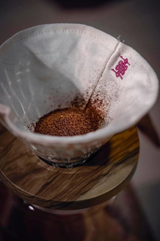 Pacco da 3 di filtro a cono in cotone 100% riutilizzabile per Chemex Hario V60 - 3 pezzi per dropper da 1 a 4 tazze per filtro a immersione - Alternativa ecologica ai filtri in carta