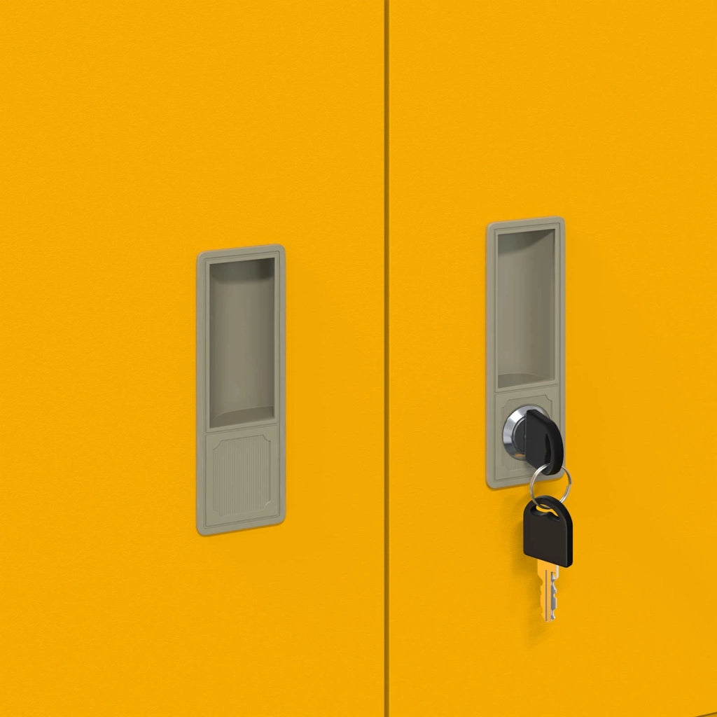 Armadio Giallo senape 60 x 40 x 40 cm Acciaio