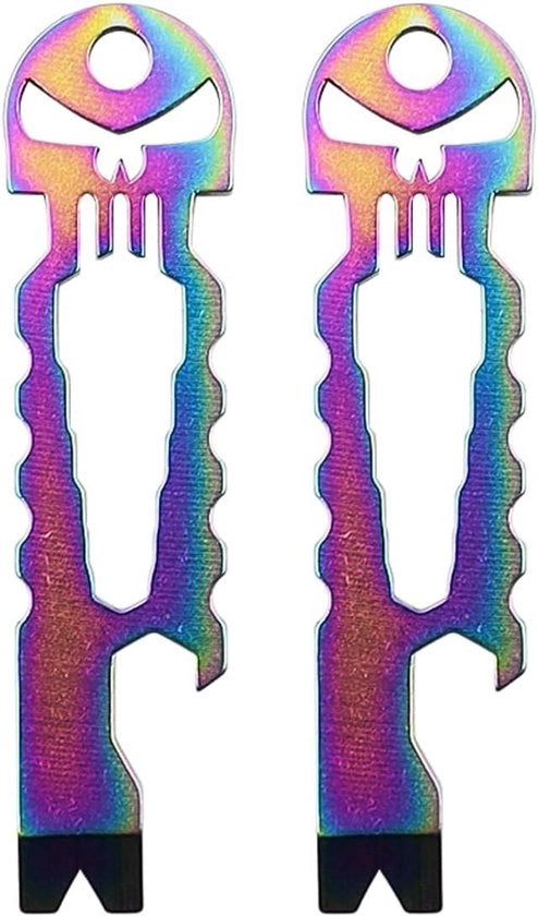 Chiave tascabile multifunzione in acciaio inossidabile | Fleschiere e cacciavite multifunzionale mini | Regalo d'anniversario per uomo