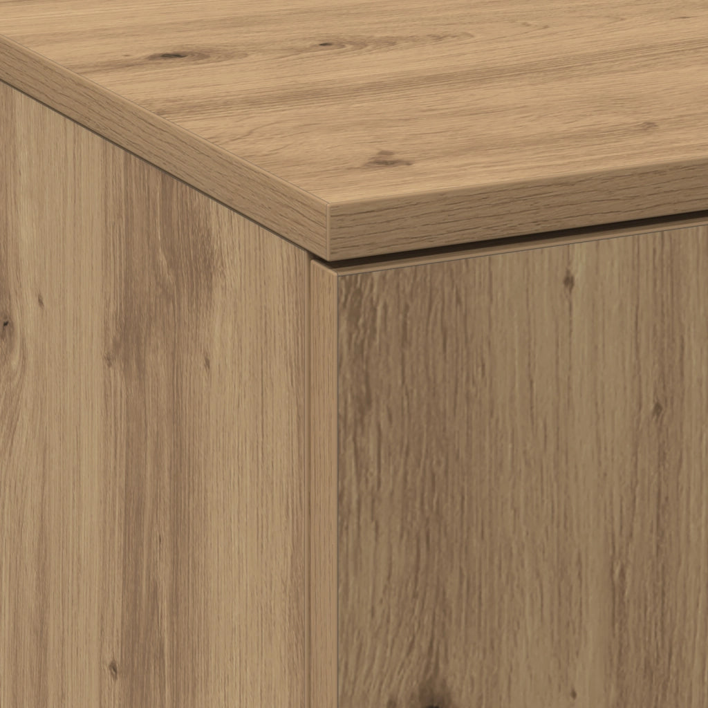 Armadio Alto in Rovere Artigianale 60x35x180 cm Legno Ingegnerizzato