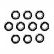 Lager a sfera profondo - 6206RS - Preapplicato - Argento - 30x62x16mm - 10 pezzi - Copertura in gomma - Acciaio per leva - Adatto per macchinari