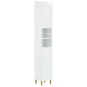 Armadio da Bagno con Ripiano Aperto ARNHEM Bianco Lucido 896599
