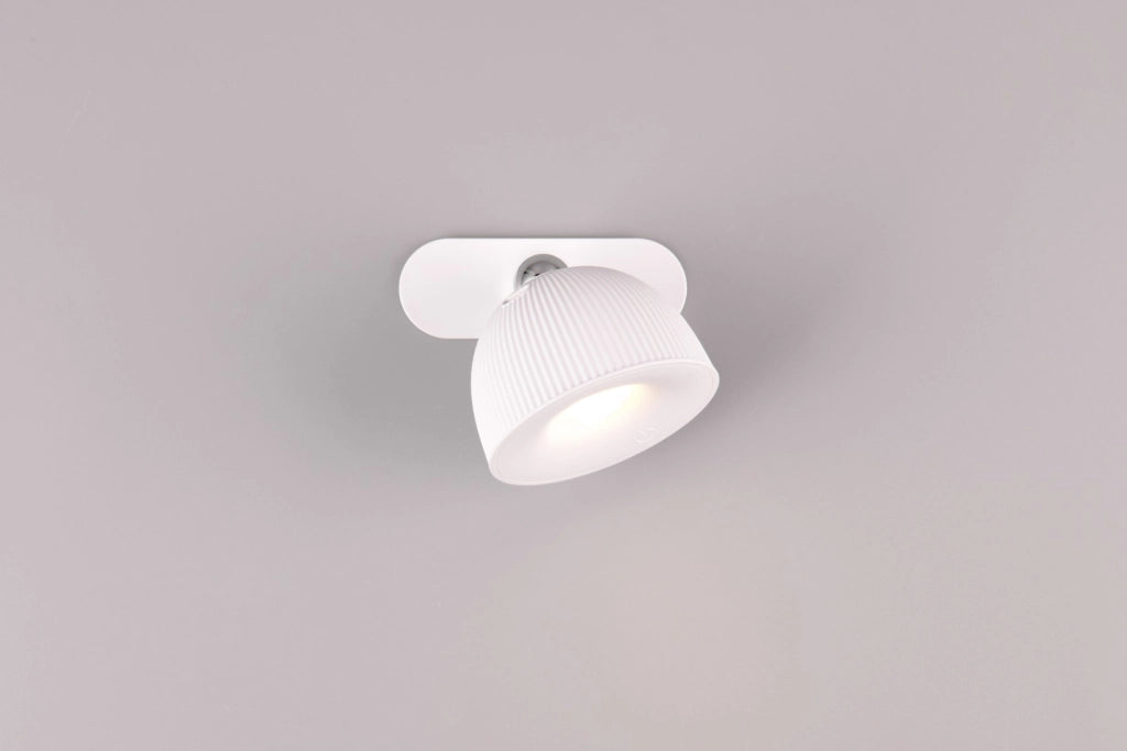Lampada tavolo con clip LED bianca dimmer RL Maxima
